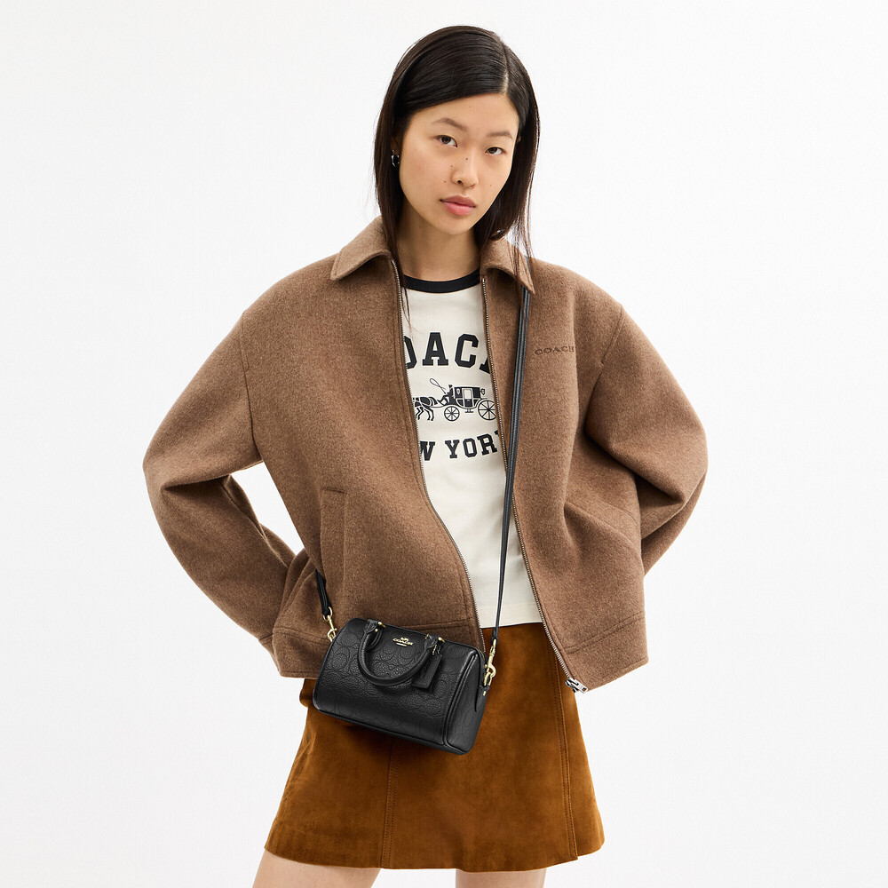 Coach Outlet Mini Rowan Crossbody Bag In Signature Leather